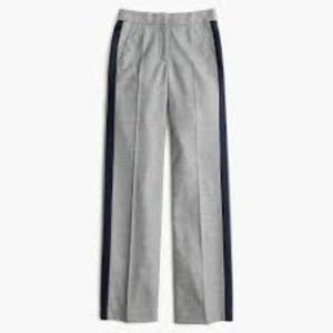 J Crew Women's Gray Collection Tuxedo Pant NWT